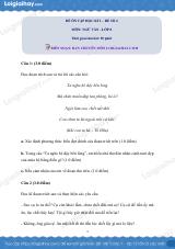 Đề ôn tập học kì 2 Văn 8 - Đề số 4